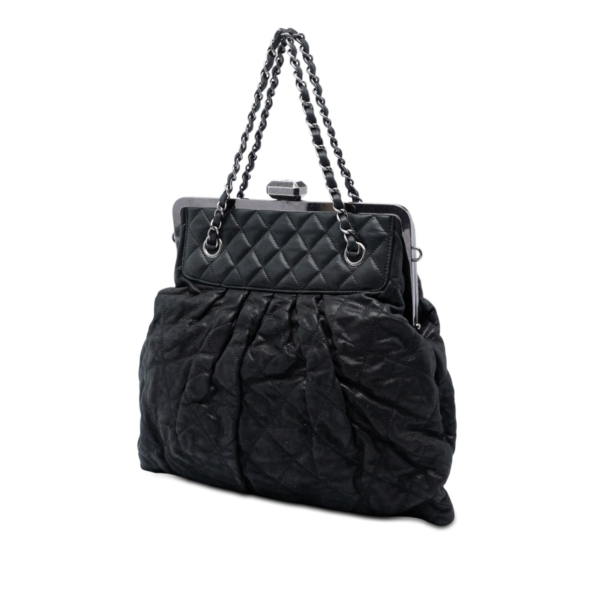 Chanel Quilted Iridescent Calfskin Chic Quilt Frame Satchel