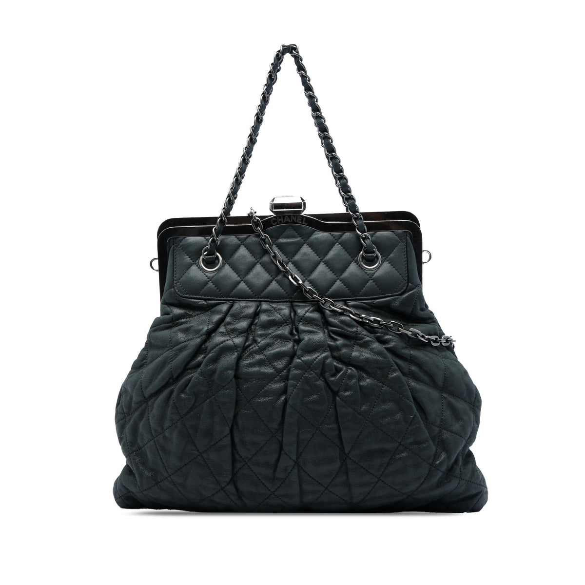 Chanel Quilted Iridescent Calfskin Chic Quilt Frame Satchel