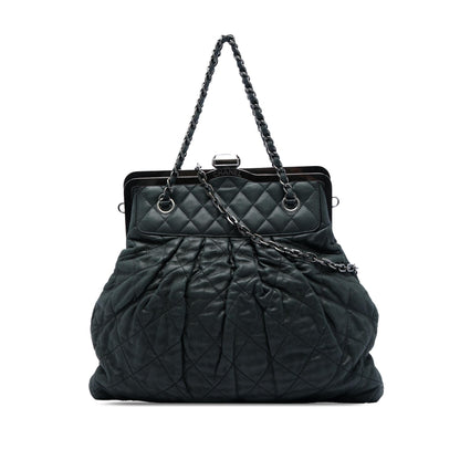 Chanel Quilted Iridescent Calfskin Chic Quilt Frame Satchel