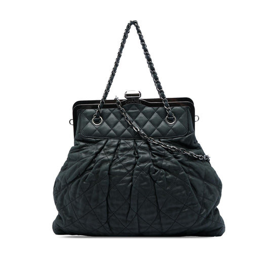 Chanel Quilted Iridescent Calfskin Chic Quilt Frame Satchel