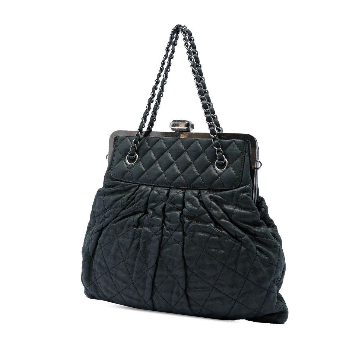Chanel Quilted Iridescent Calfskin Chic Quilt Frame Satchel