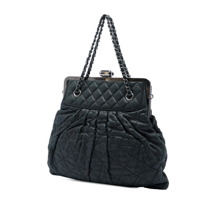 Chanel Quilted Iridescent Calfskin Chic Quilt Frame Satchel