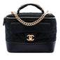 Chanel Quilted Iridescent Caviar Globe Trotter Vanity with Chain