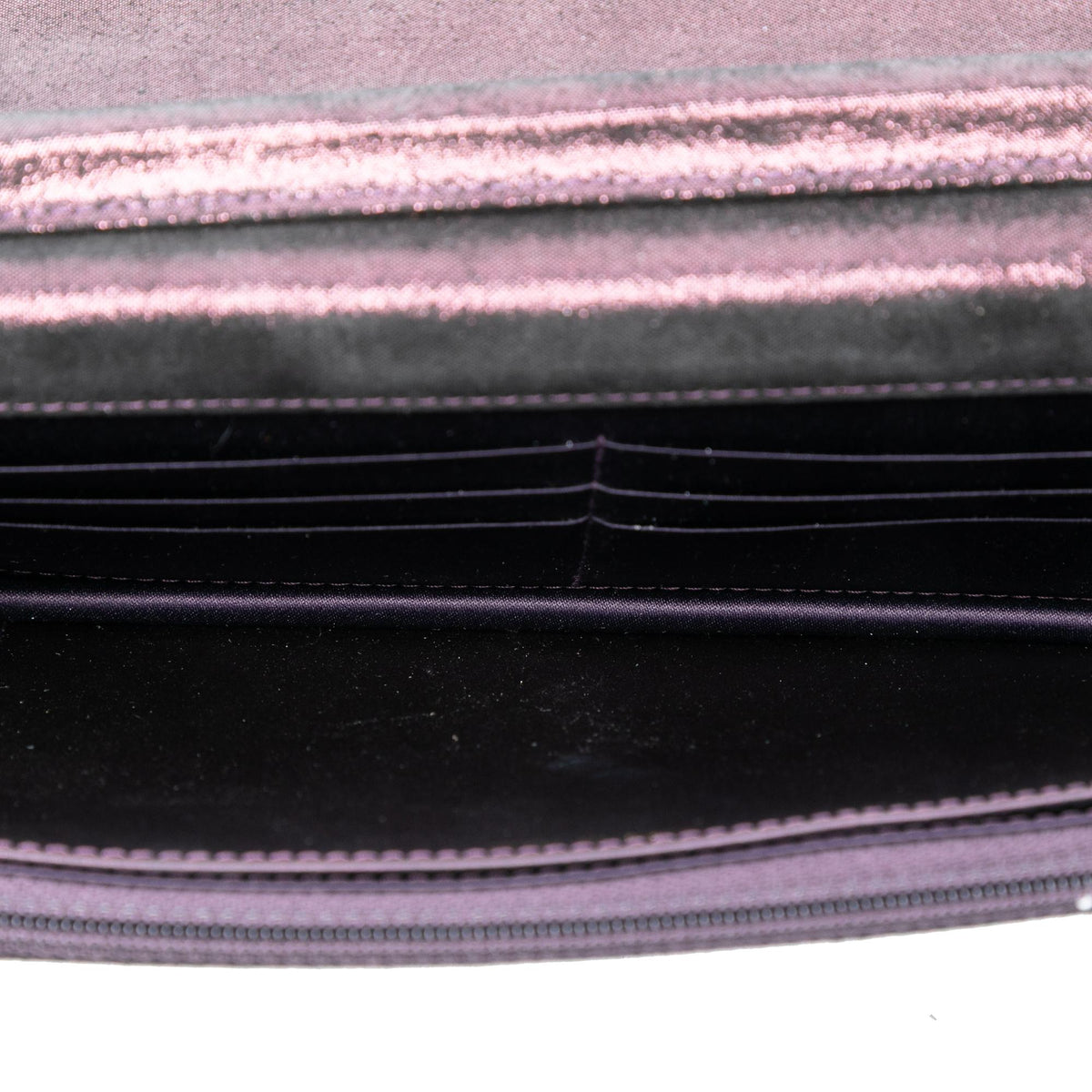 Chanel Quilted Iridescent Lambskin Tartan Button Wallet On Chain