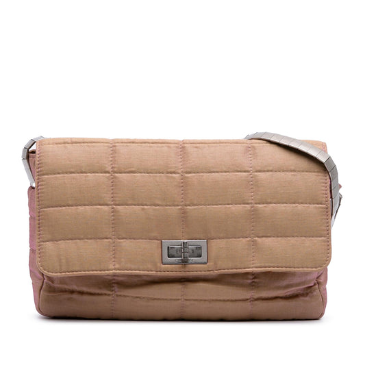 Chanel Quilted Iridescent Nylon Mademoiselle Flap