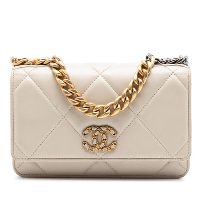 Chanel Quilted Lambskin 19 Wallet on Chain