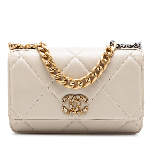 Chanel Quilted Lambskin 19 Wallet on Chain