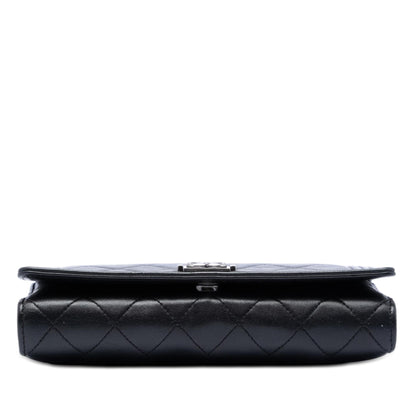 Chanel Quilted Lambskin Boy Wallet On Chain