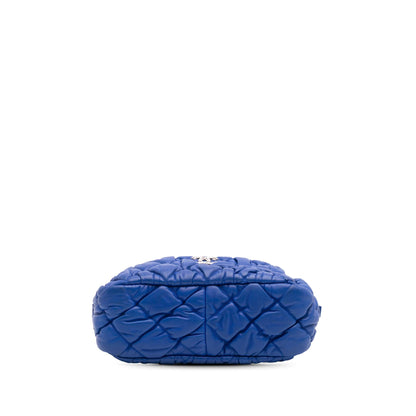 Chanel Quilted Lambskin Bubble Quilt Camera Shoulder Bag