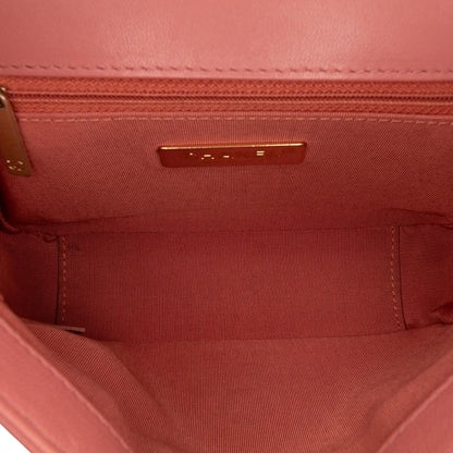 Chanel Quilted Lambskin Chain Infinity Top Handle Bag