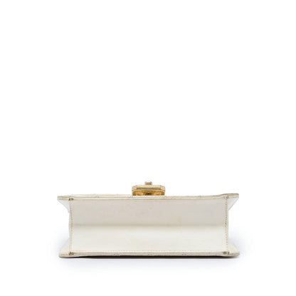 Chanel Quilted Lambskin Crystal Geometric CC Frame Flap