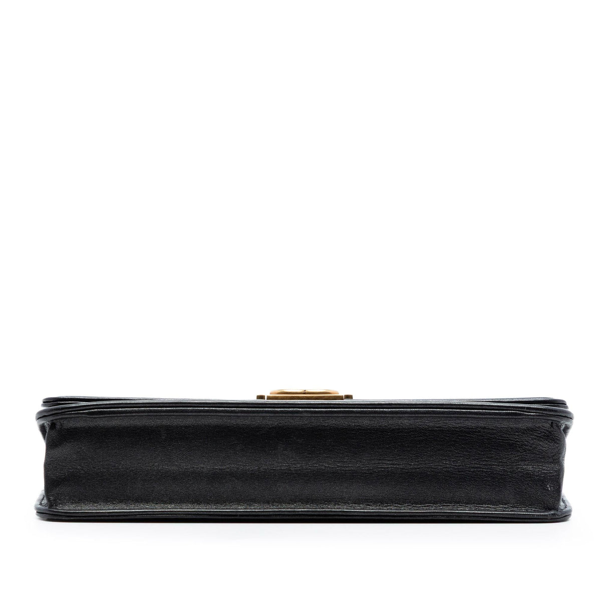 Chanel Quilted Lambskin Double Stitch Boy Wallet On Chain