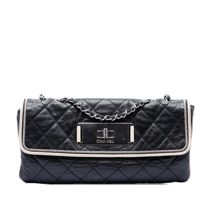 Chanel Quilted Lambskin East West Mademoiselle Flap