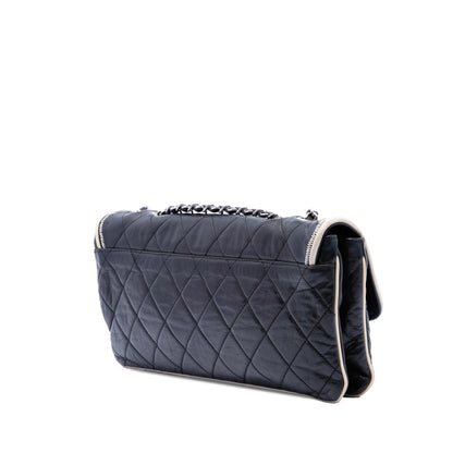 Chanel Quilted Lambskin East West Mademoiselle Flap
