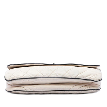 Chanel Quilted Lambskin East West Mademoiselle Flap