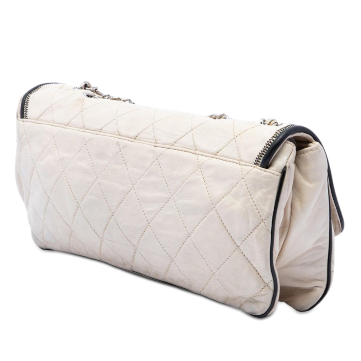 Chanel Quilted Lambskin East West Mademoiselle Flap
