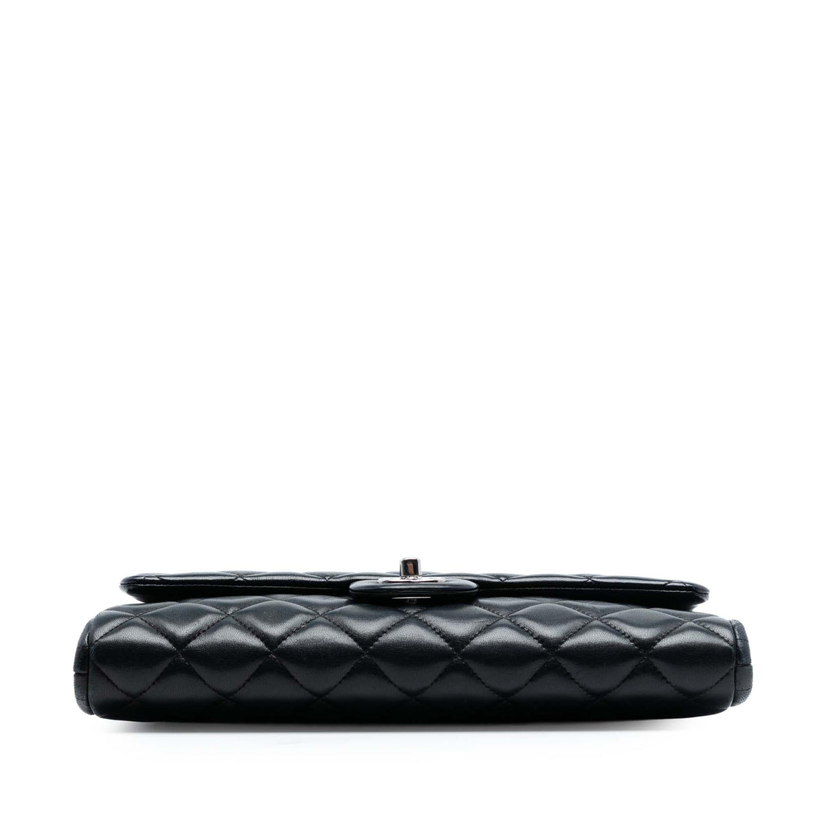 Chanel Quilted Lambskin Flap Clutch with Chain
