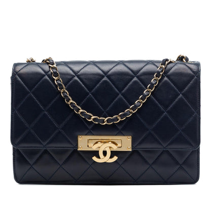 Chanel Quilted Lambskin Golden Class Flap