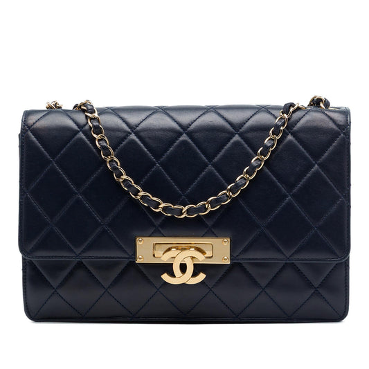 Chanel Quilted Lambskin Golden Class Flap