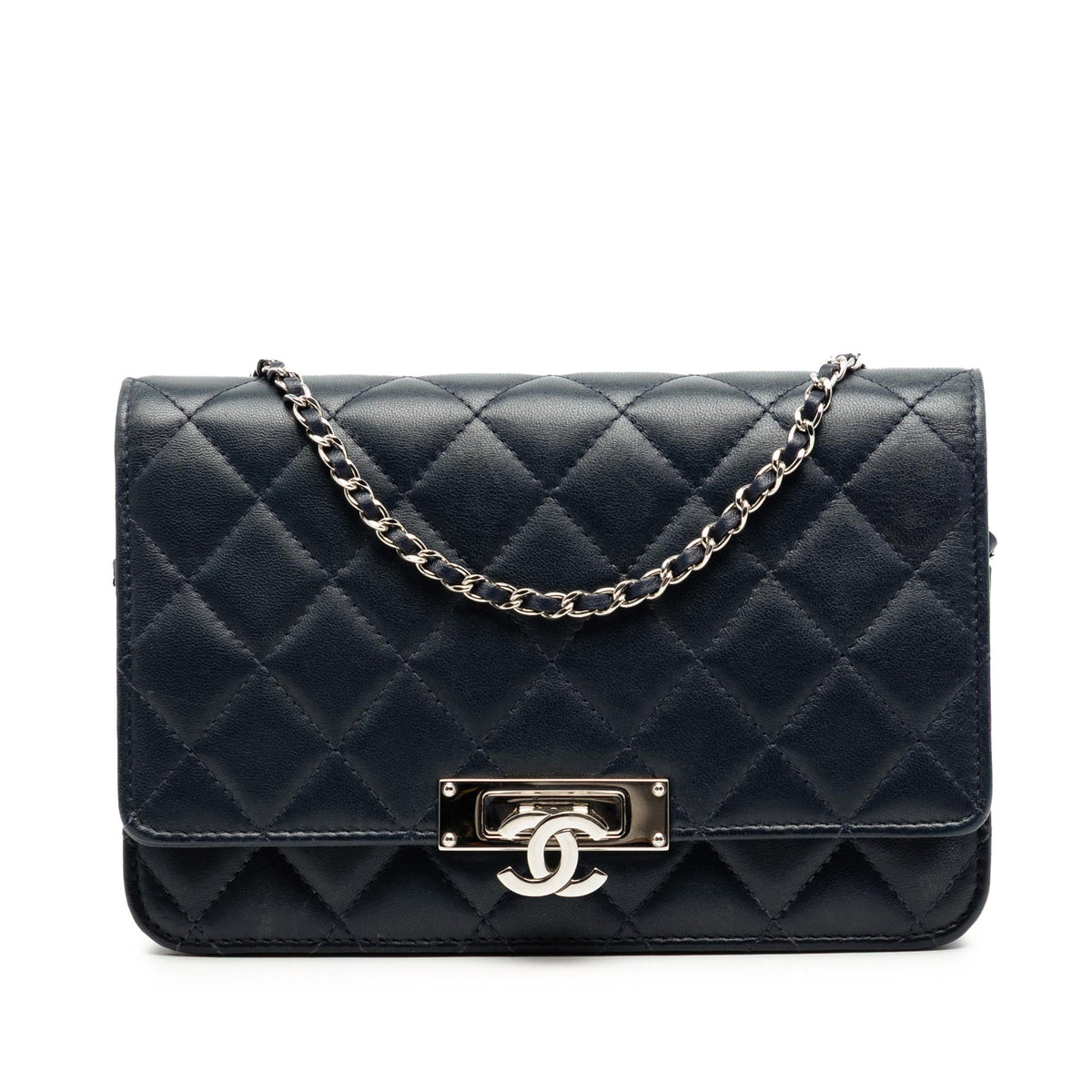 Chanel Quilted Lambskin Golden Class Wallet On Chain
