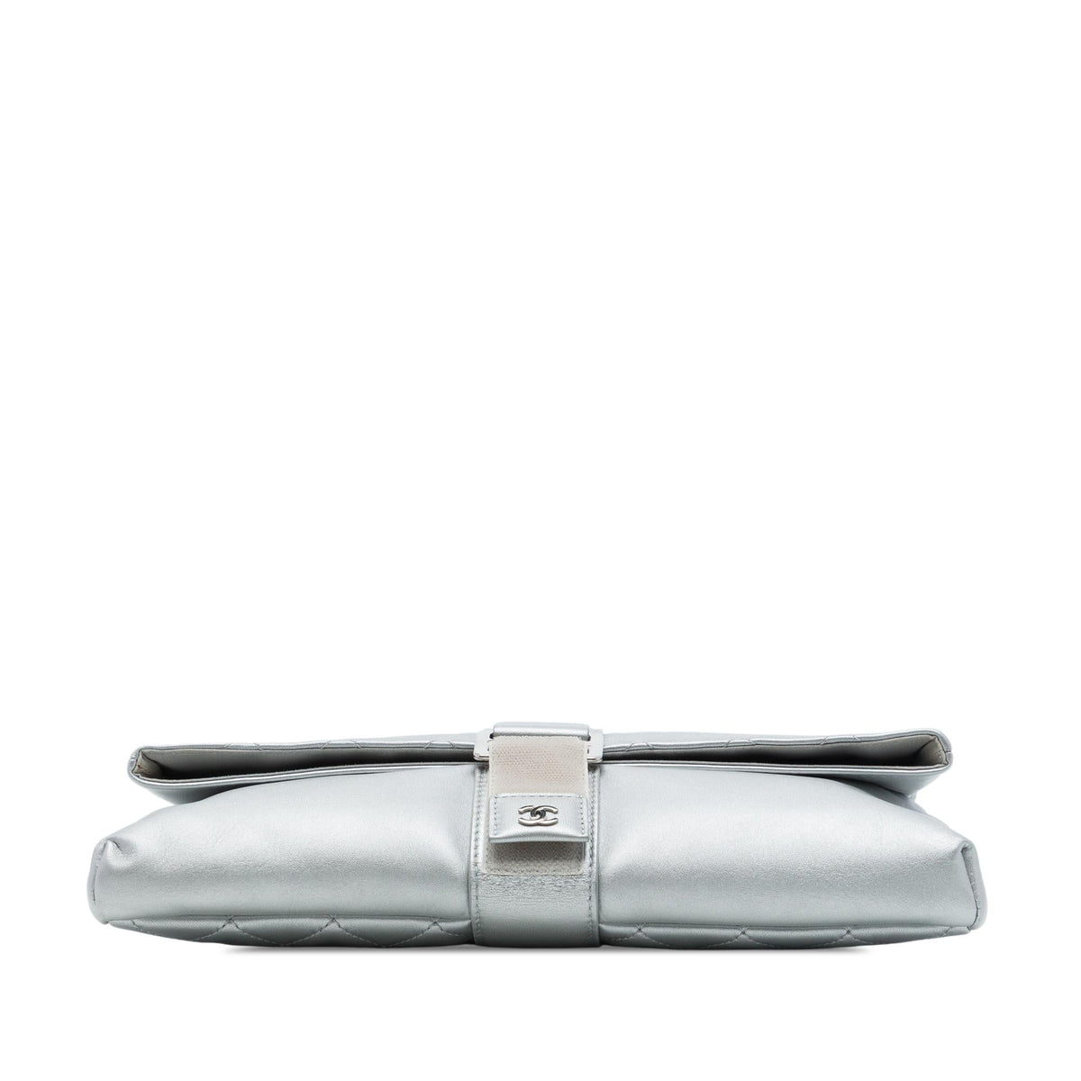 Chanel Quilted Lambskin Grip Clutch