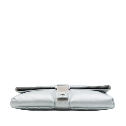 Chanel Quilted Lambskin Grip Clutch