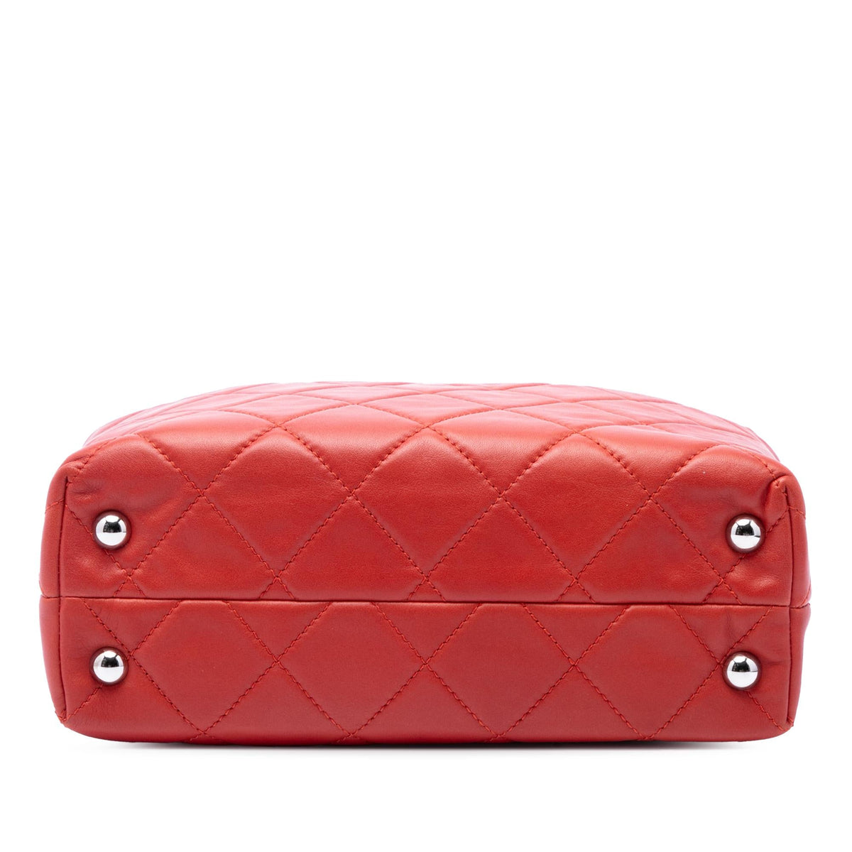 Chanel Quilted Lambskin In The Business North South Tote
