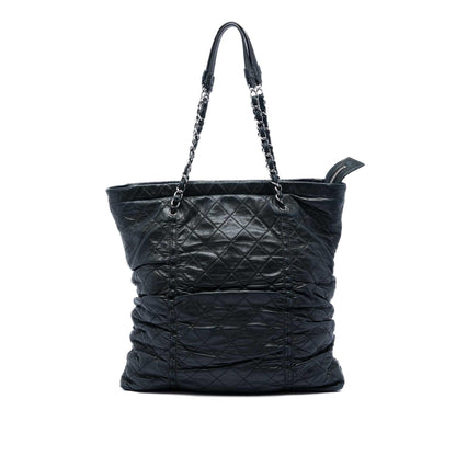 Chanel Quilted Lambskin North South Sharpei Shopping Tote