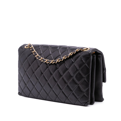 Chanel Quilted Lambskin Pagoda Accordion Flap