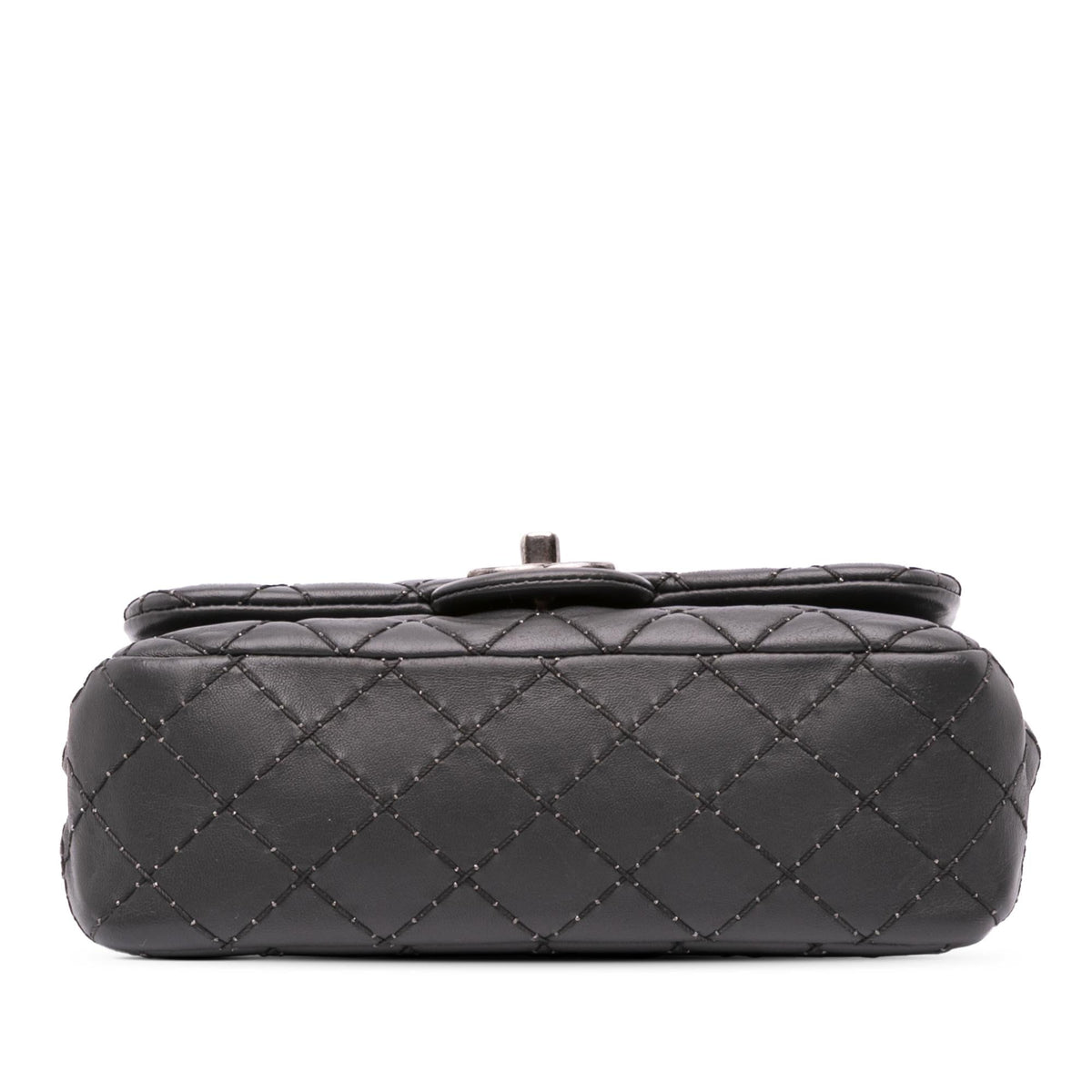 Chanel Quilted Lambskin Stitched Single Flap