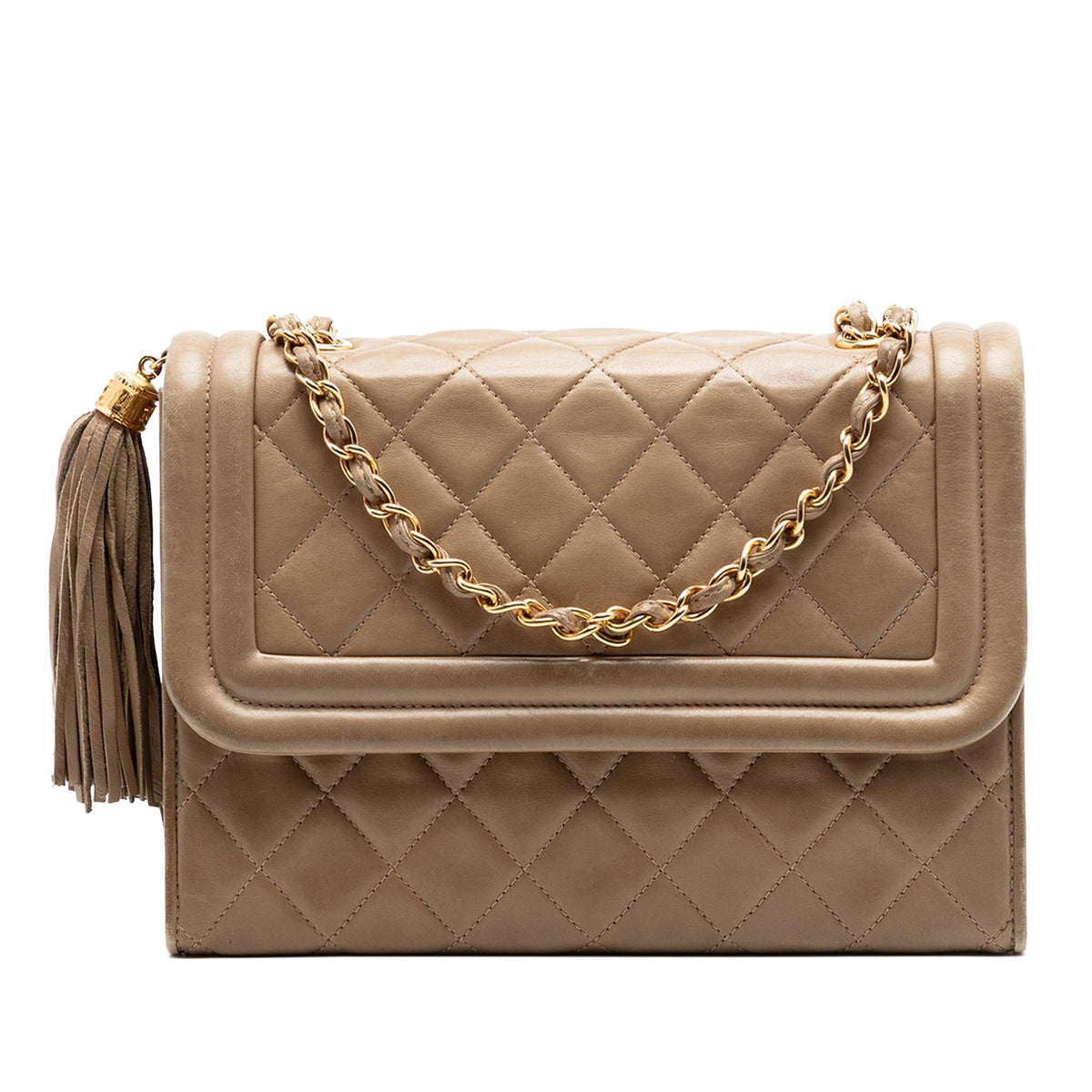 Chanel Quilted Lambskin Tassel Flap