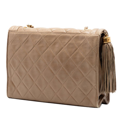 Chanel Quilted Lambskin Tassel Flap