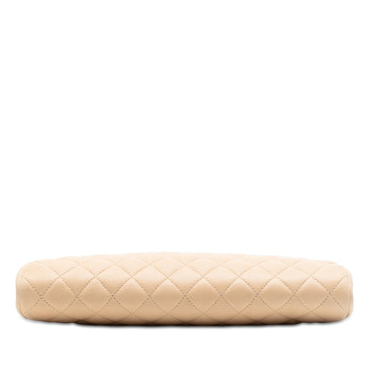 Chanel Quilted Lambskin Timeless Kisslock Clutch