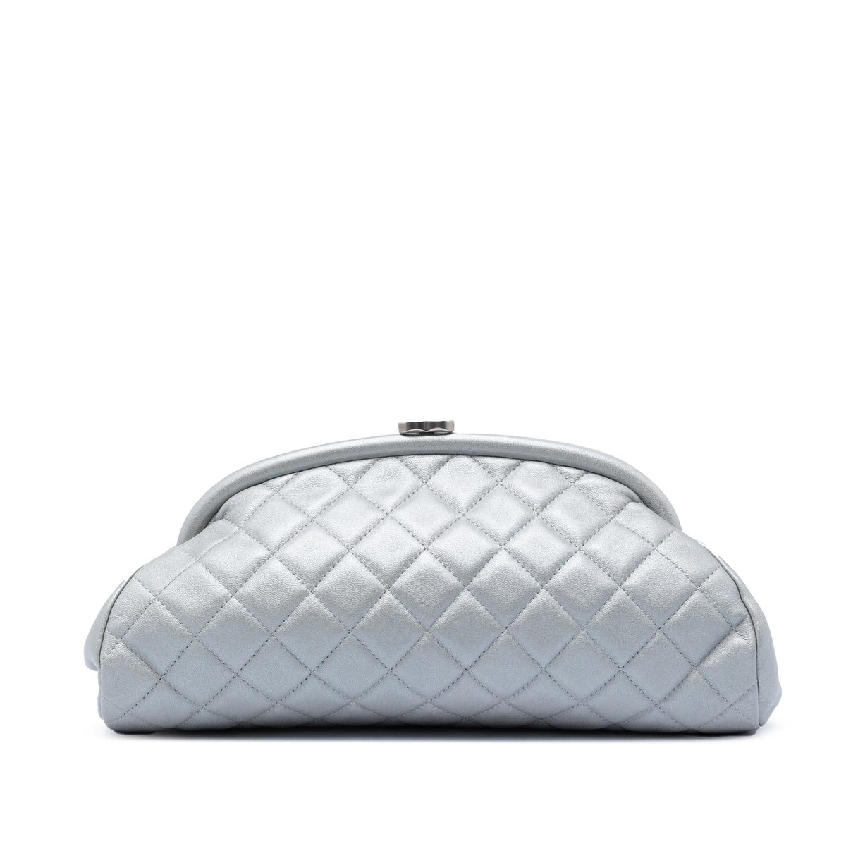 Chanel Quilted Lambskin Timeless Kisslock Clutch