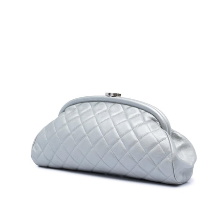 Chanel Quilted Lambskin Timeless Kisslock Clutch