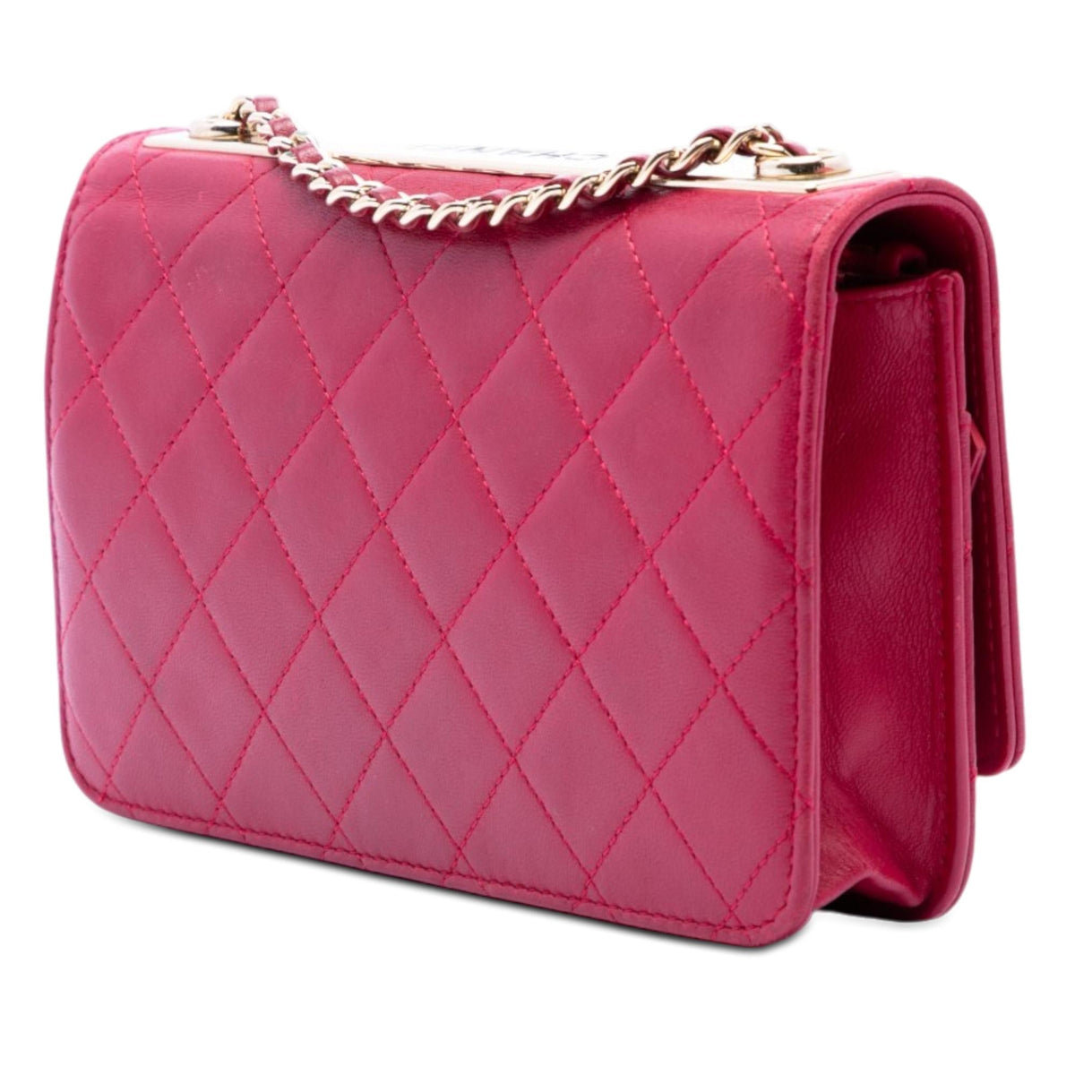 Chanel Quilted Lambskin Trendy CC Wallet On Chain