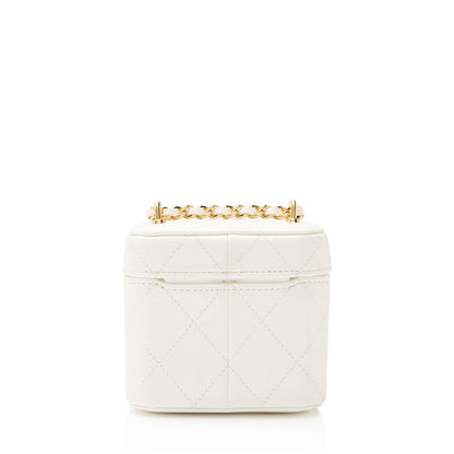 Chanel Quilted Lambskin Vanity Crossbody