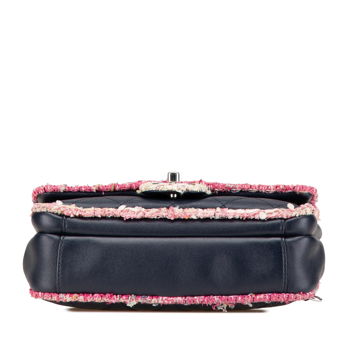 Chanel Quilted Lambskin and Tweed Elegant Trim Flap