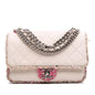 Chanel Quilted Lambskin and Tweed Elegant Trim Flap