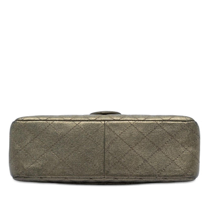 Chanel Quilted Metallic Aged Calfskin Reissue 2.55 Double Flap 226