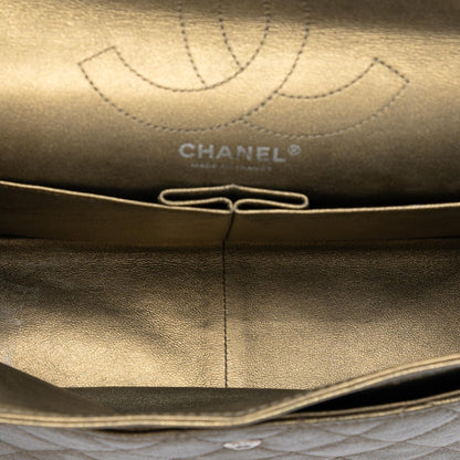 Chanel Quilted Metallic Aged Calfskin Reissue 2.55 Double Flap 226