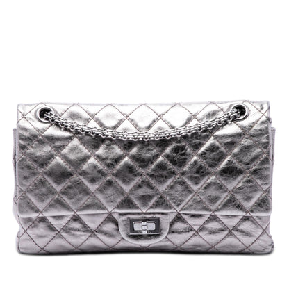 Chanel Quilted Metallic Aged Calfskin Reissue 2.55 Double Flap 226