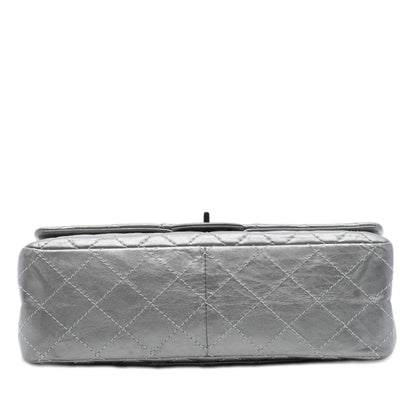 Chanel Quilted Metallic Aged Calfskin Reissue 2.55 Double Flap 226