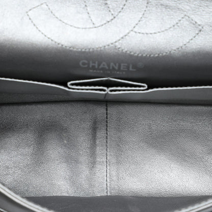 Chanel Quilted Metallic Aged Calfskin Reissue 2.55 Double Flap 226