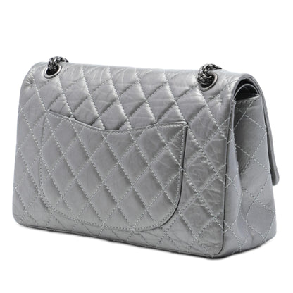 Chanel Quilted Metallic Aged Calfskin Reissue 2.55 Double Flap 226
