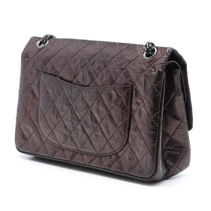 Chanel Quilted Metallic Aged Calfskin Reissue 2.55 Double Flap 226