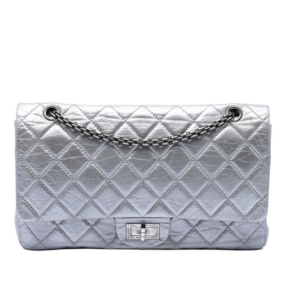 Chanel Quilted Metallic Aged Calfskin Reissue 2.55 Double Flap 227