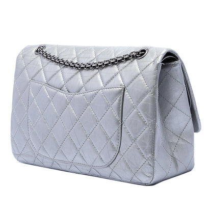 Chanel Quilted Metallic Aged Calfskin Reissue 2.55 Double Flap 227