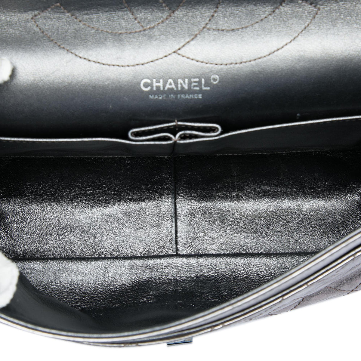 Chanel Quilted Metallic Aged Calfskin Reissue 2.55 Double Flap 227