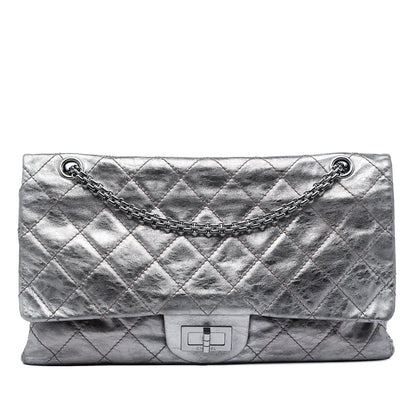 Chanel Quilted Metallic Aged Calfskin Reissue 2.55 Double Flap 227